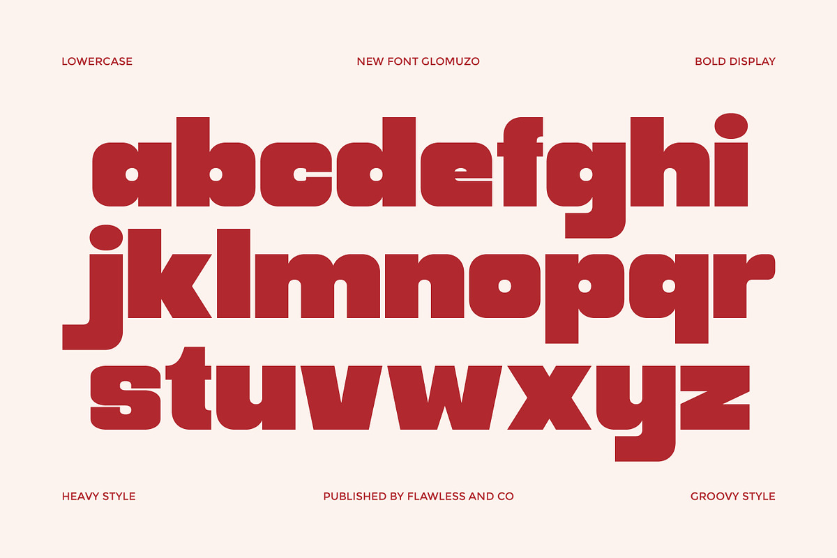 Glommuzo - Bold Display Font, a Font by Flawless And Co (Photo 8 of 10)