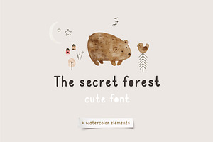 Secret forest | Cute Font