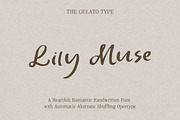 Lily Muse Handwritten Font, a Handwritten Font by The Gelato Type (Thumbnail 1 of 20)