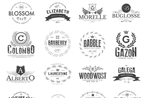 130 Vintage Logos Bundle