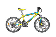 Big set of twelve different bicycles, a Healthcare Illustration by WINS Doodle shop (Thumbnail 9 of 17)