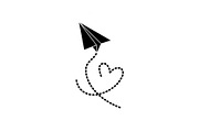 Paper Airplane Heart SVG Bundle, an Illustration by jahid234 (Thumbnail 8 of 31)