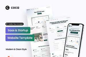 Coca - Saas & Startup Website