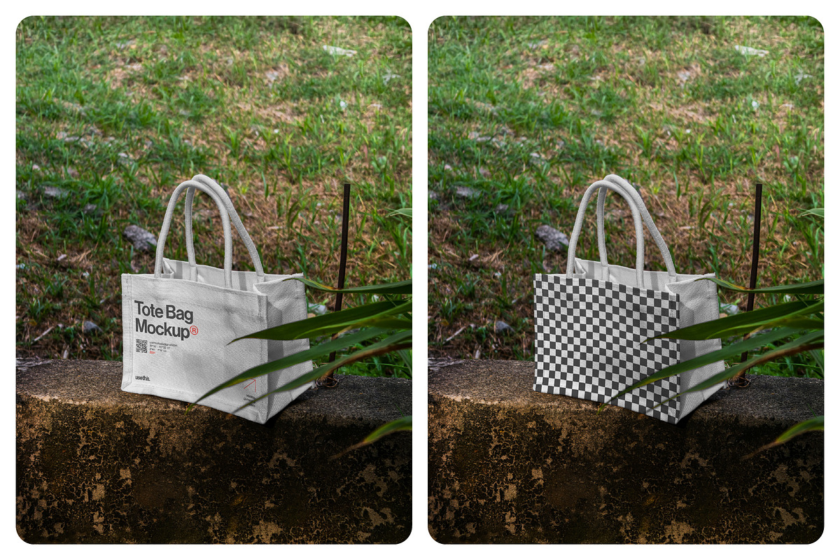 Verdant Tote Bag Mockup Bundle (PSD), a Merchandise Mockup by Usethis Mockup (Photo 3 of 8)