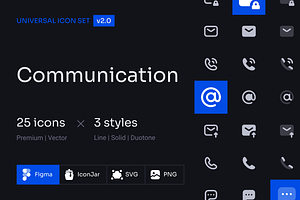 Communication Icon Set