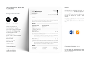 Minimal Resume Design Template, a Resume Template by GraphicFlava (Thumbnail 1 of 8)