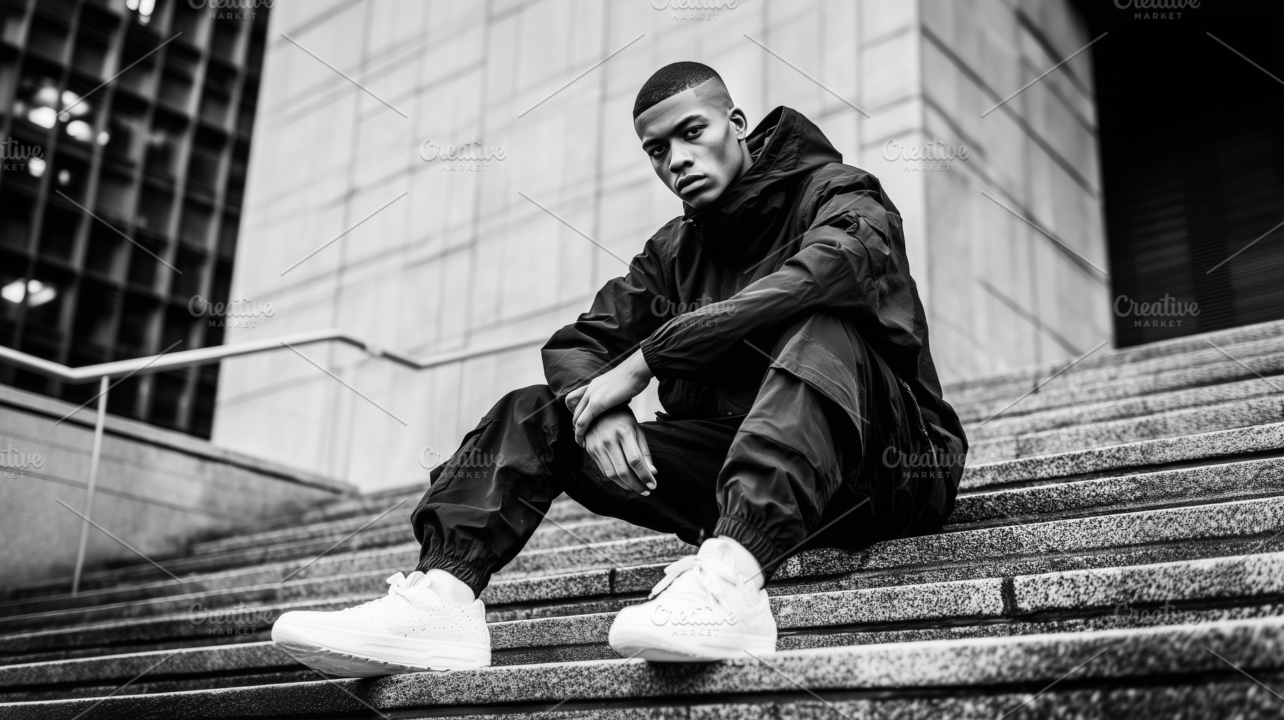 Young black man in urban streetwear, a Beauty & Fashion Photo by MistyDay