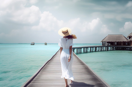 woman in linen clothes, a Person Photo by Virgo Studio