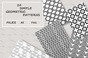 24 Geometric Patterns, a Pattern Graphic by Pixavics (Thumbnail 1 of 8)