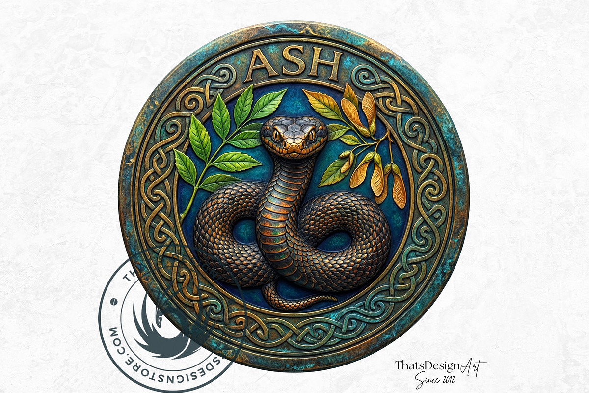 Celtic Animal Zodiac PNG Medallions, a Decorative Illustration by ThatsDesignArt (Photo 11 of 11)