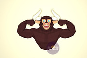 DIY Bull Bodybuilder 3D template, a Templates & Theme by PolyFish (Thumbnail 2 of 4)