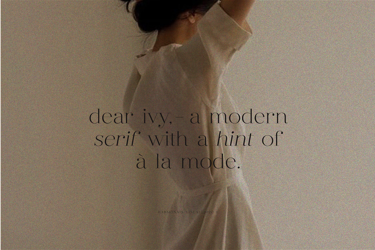dear ivy, fashion modern serif, a Serif Font by Harmonais Visual (Photo 2 of 16)