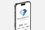 Diamond Fly Travel Logo, a Branding & Logo Template by Design_Planet (Thumbnail 3 of 5)