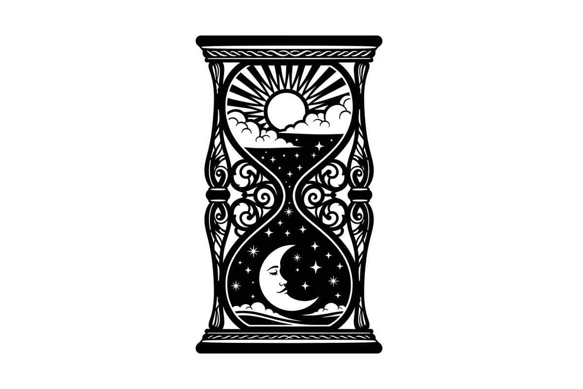 Celestial Sun Moon Hourglass Bundle, an Illustration by Gaye Art (Photo 23 of 31)