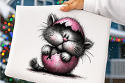 Whimsical easter cat clipart, an Illustration by SinaCreation (Thumbnail 9 of 11)