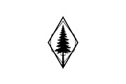 Geometric Pine Tree Emblem Bundle, an Illustration by Creativeshirt (Thumbnail 15 of 31)