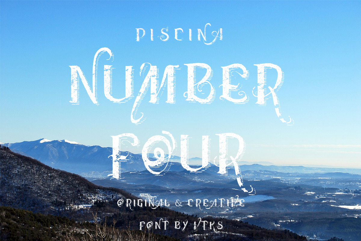 Piscina Vtks fonts ( 5 fonts ) preview 3