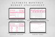 Google Sheets Monthly Budget Tracker, a Templates & Theme by BRANDcontent (Thumbnail 4 of 7)