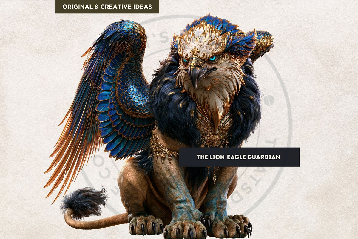 The Lapis Bestiary Fantasy Cliparts, a Decorative Illustration by ThatsDesignArt (Photo 13 of 17)