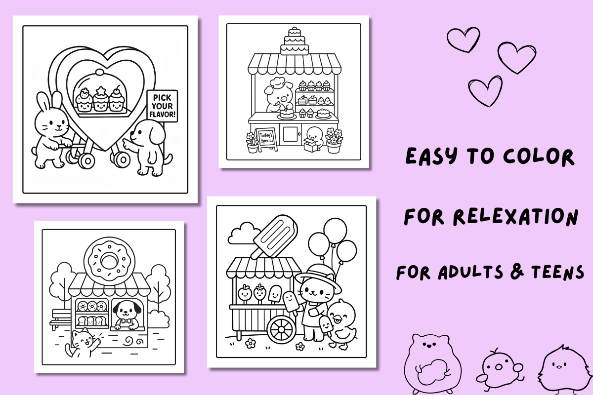 Food Corners Coloring pages – 31 PNG, an Animal Illustration by Smillyy Threads (Photo 6 of 9)