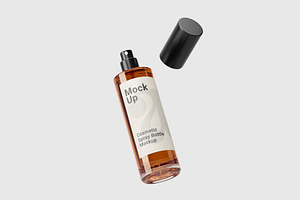 Cosmetic Spray Bottle Mockup