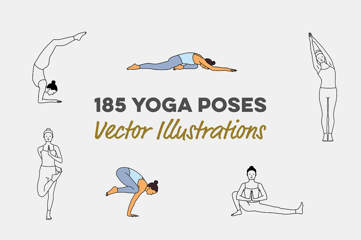 185 Yoga Poses, an Illustration by pkahraman (Photo 1 of 6)