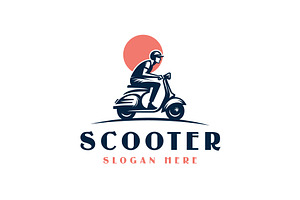 Scooter Logo, a Branding & Logo Template by Pixes