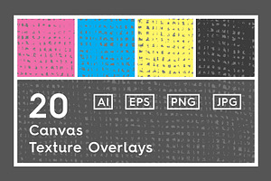 21 Canvas Texture Overlays