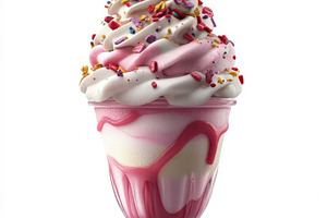 Sundaes ice cream frozen dessert in, a Food & Drink Photo by Pixeness Studio
