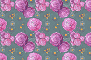Set of 12 seamless floral patterns, a Pattern Graphic by Alena Stoyko design (Thumbnail 4 of 5)