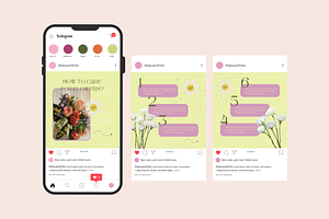 Floral Instagram Posts & Stories