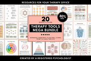 Therapy Tools Canva Template Bundle, a Templates & Theme by Miri Campbell (Thumbnail 1 of 9)