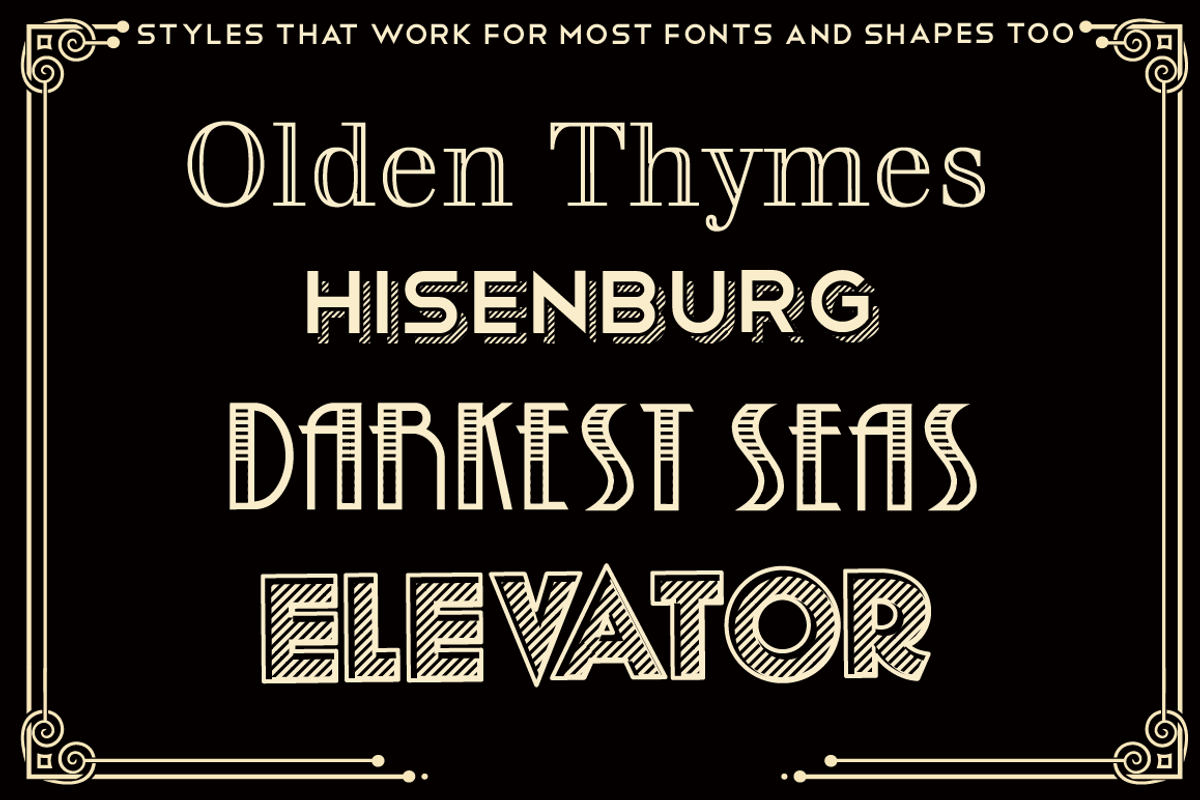 Black and Tan Vintage Styles Pack, a Brushes & More by Vectricity Designs (Photo 4 of 5)