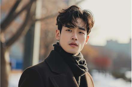Confident Korean attractive man, a Person Photo by Ylivdesign