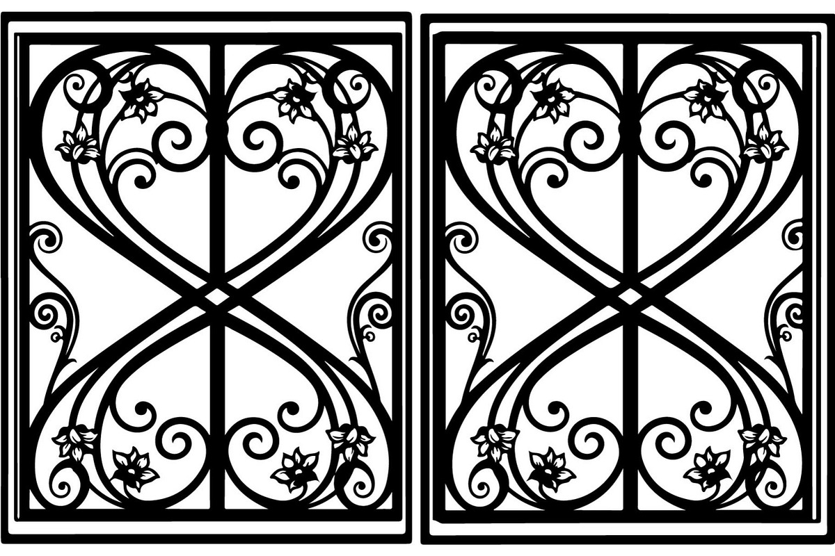 Vintage Scroll Gate Panel Bundle, a Decorative Illustration by Creativeshirt (Photo 9 of 20)