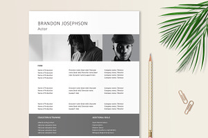 Word Resume Template For Artists