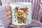 Reindeer Crochet Christmas Santa PNG, an Illustration by CraftArtStudio (Thumbnail 3 of 4)