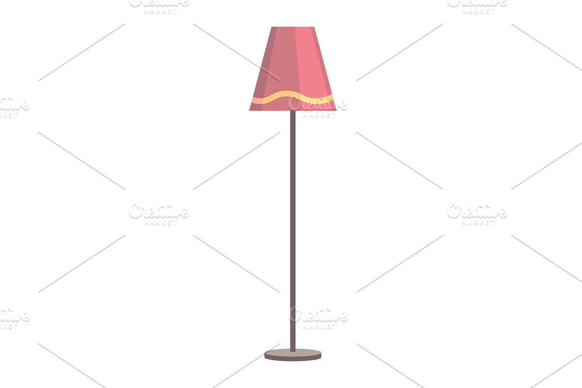 Vintage pink lighting design, an Object Illustration by Things for designers