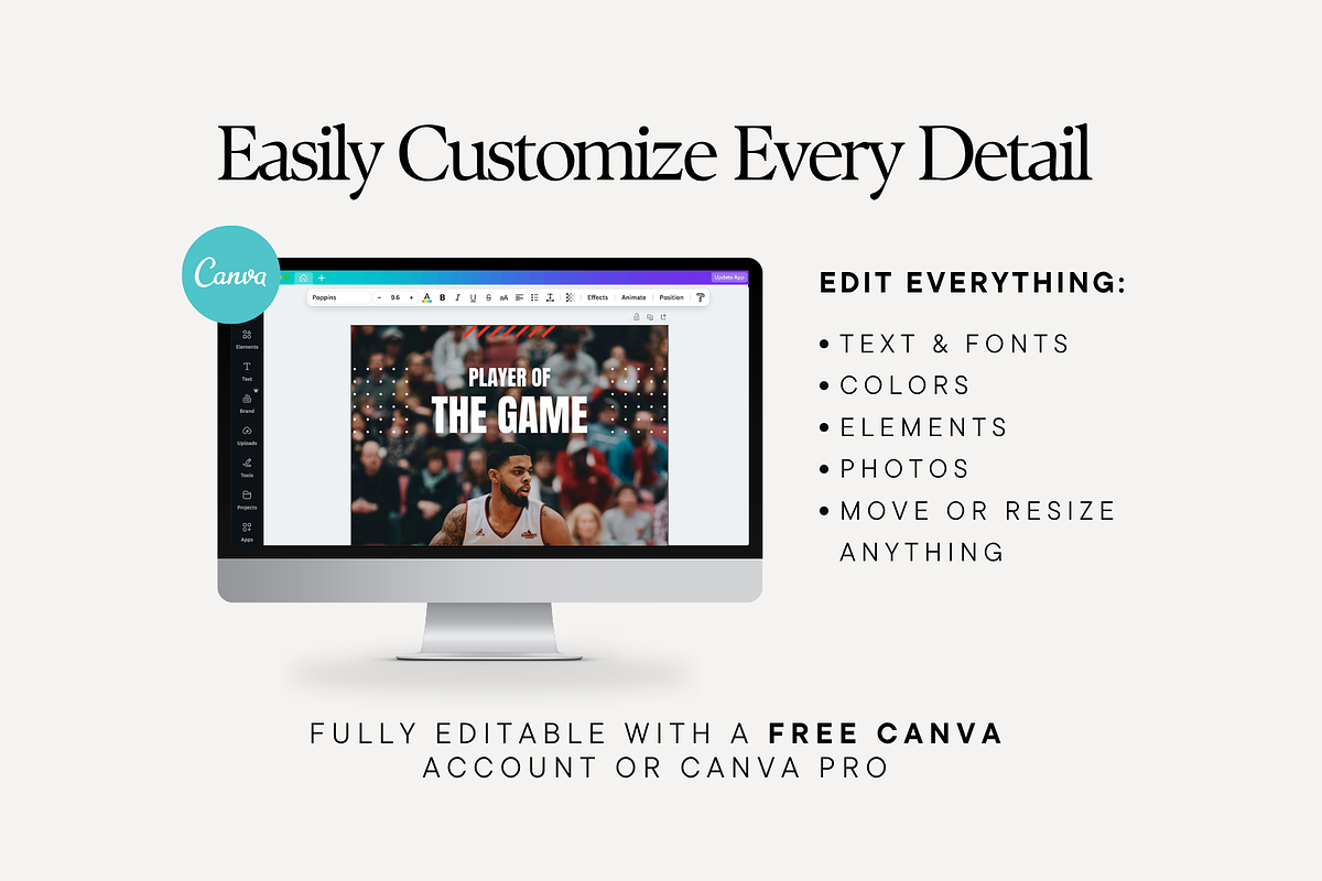 Basketball Social Media Templates, a Social Media Template by Anna Design Studio (Photo 4 of 11)