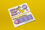 Purple Quirky New Year Sale Voucher, a Card Template by graphicook (Thumbnail 2 of 3)