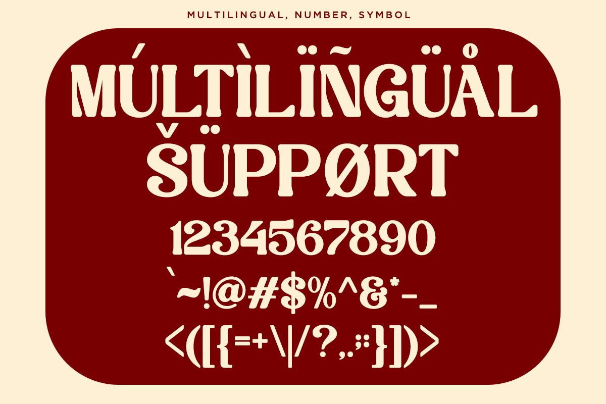 Belyora - Stylish Retro Font, a Serif Font by Font Liner (Photo 13 of 13)