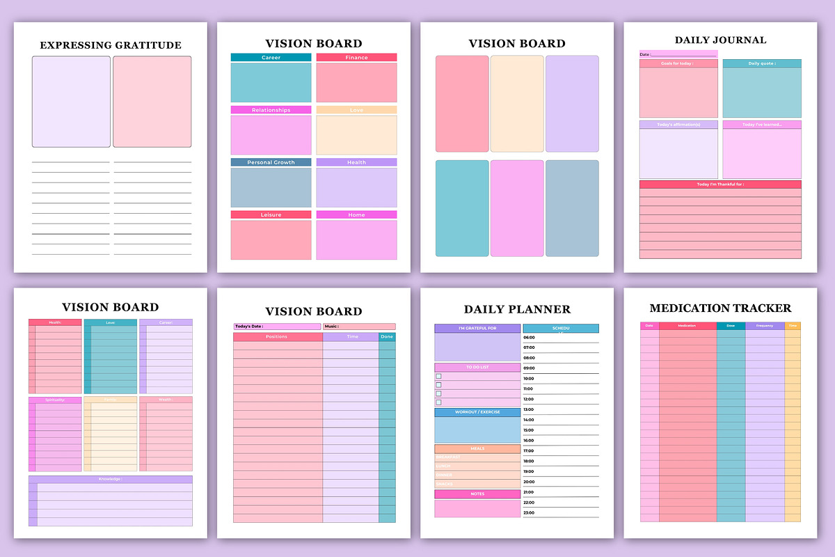 Vision Board Planner preview 3