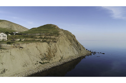 Top view of rocky cape on background, a Nature Photo by Media Whale Stock