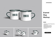 Enamel Mug Mockup, a Product Mockup by ZifaraDesign (Thumbnail 1 of 5)