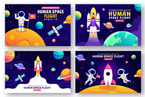 12 Human Space Flight Day