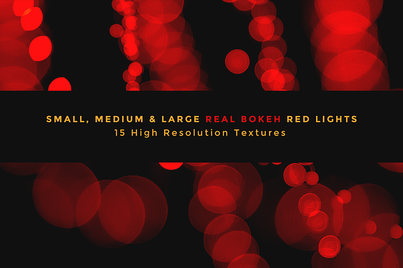 Real Bokeh Lights - Holiday Red preview 5