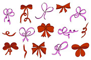 Big Hand-Drawn Bows Set., a Decorative Illustration by Svetlana Avv (Thumbnail 7 of 8)