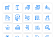 File and Folders Icons, an Outline Icon by Brickclay (Thumbnail 6 of 7)