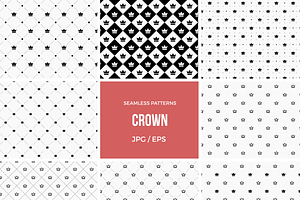 Seamless crown pattern background