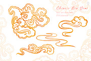 Lunar New Year seamless pattern, a Seasonal Illustration by AnaGuziiArt (Thumbnail 4 of 9)